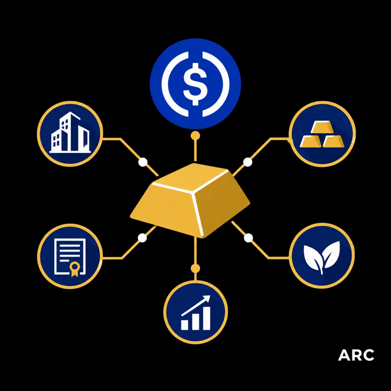 integración de oro tokenizado en Arc