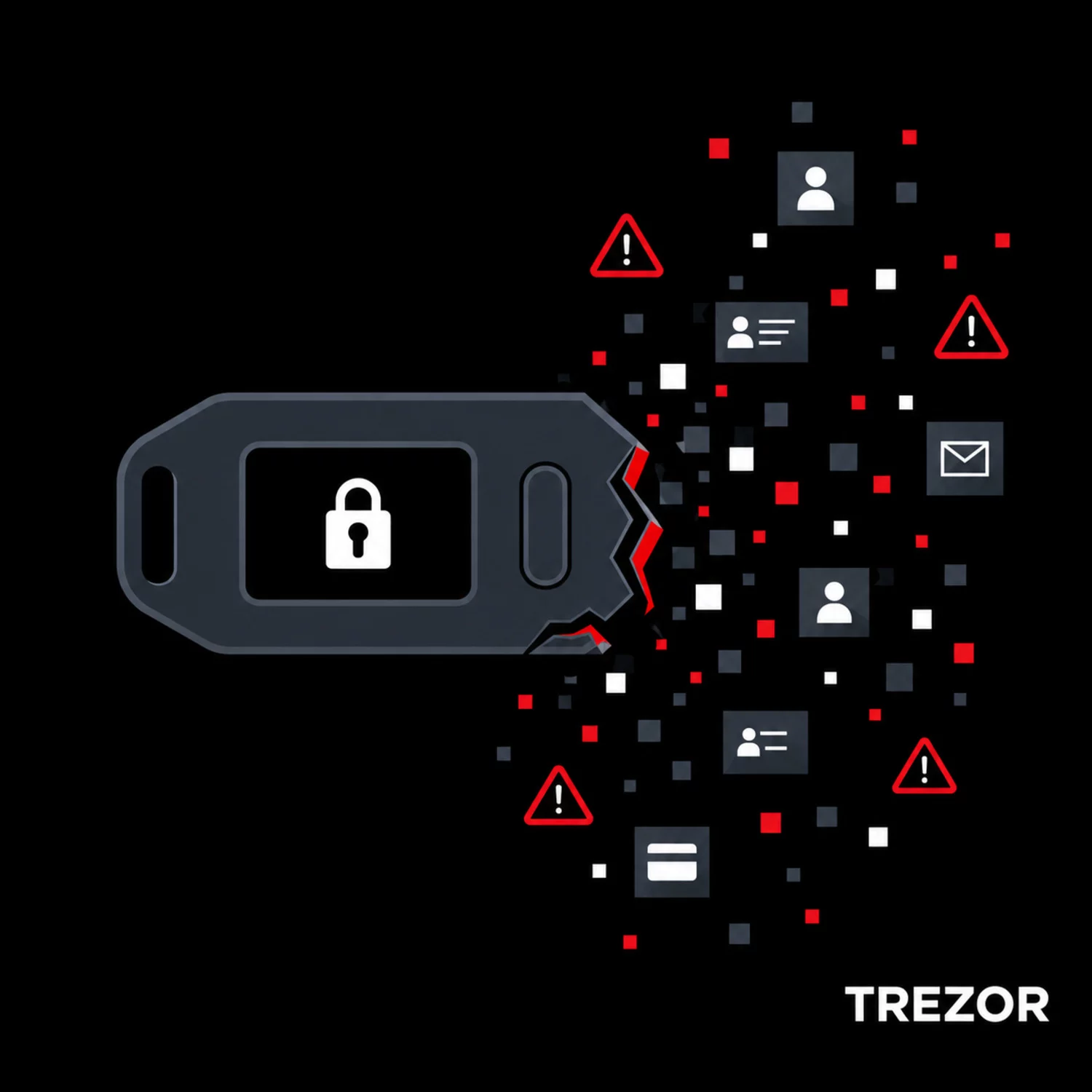 gravedad de la filtración de datos de Trezor